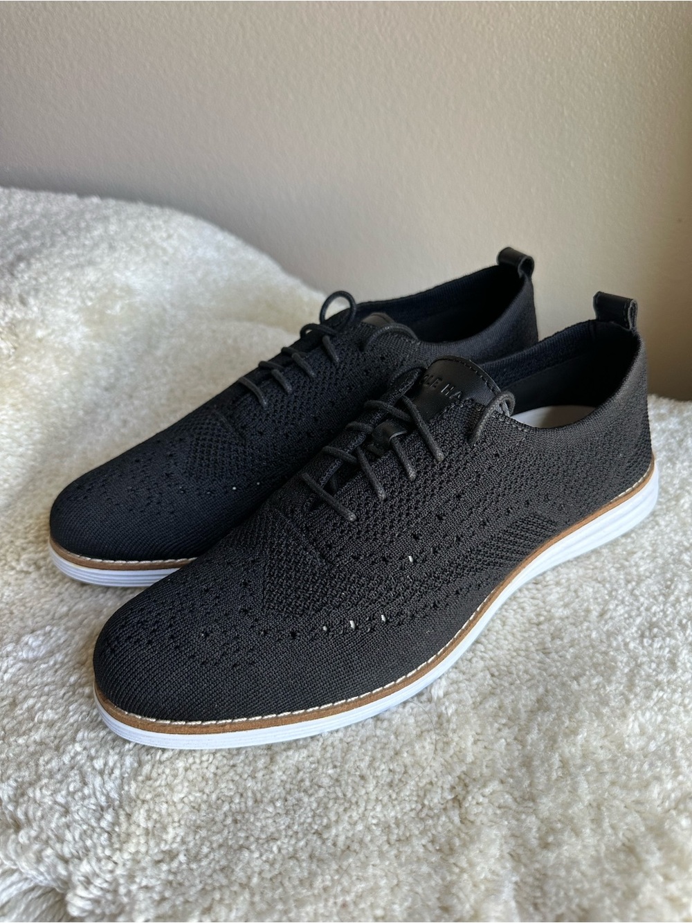 NEW Cole Haan Women's ØriginalGrand Stitchlite Wingtip Oxford Black Size 9